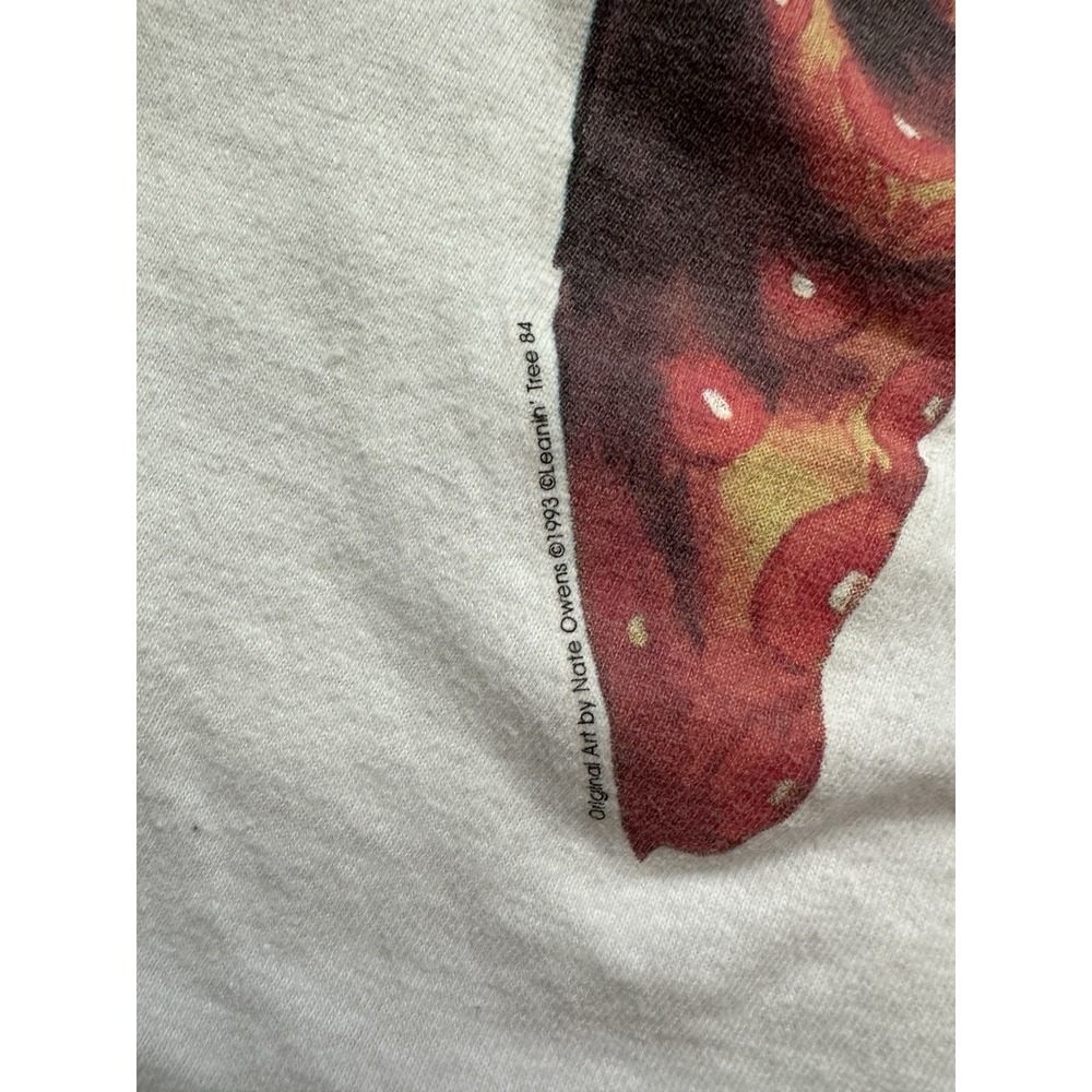 Vtg 1993 Nate Owens Art‎ T-Shirt XL Old Coot USA Made White Rare - Picture 3 of 7